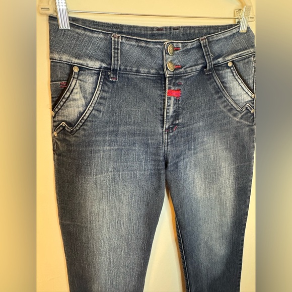 Vintage Marithe Francois Girbaud Dark Blue Straight Leg Jeans Size 10 - Picture 2 of 11